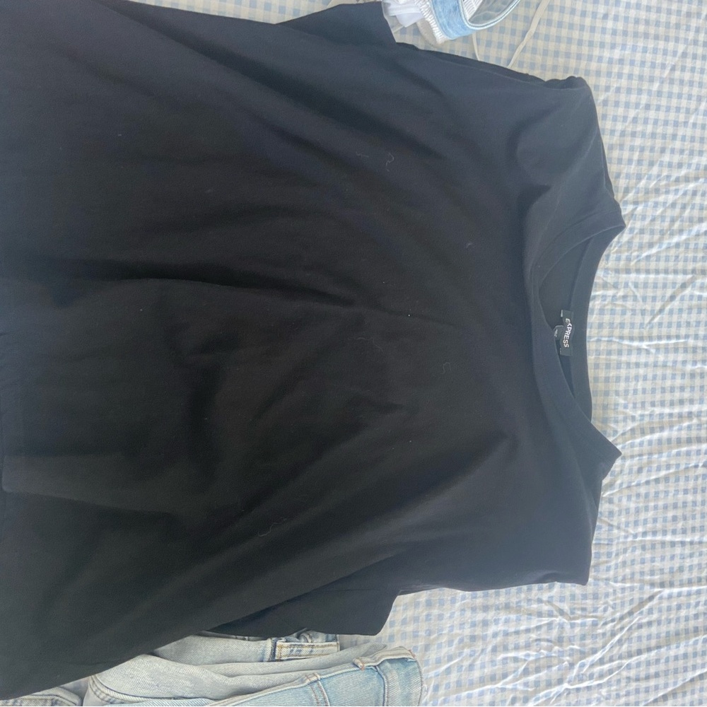 Express Black Muscle Tee